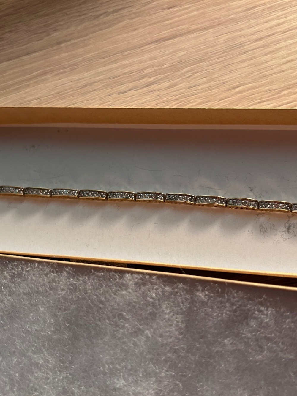 10K Solid Yellow Gold Round Cut Natural Diamond Tennis Bracelet 7"